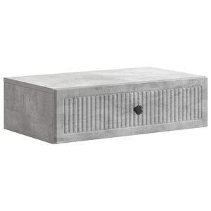 vidaXL V&aelig;gh&aelig;ngt Sideskab Betongr&aring; 59 x 34,5 x 17 cm Konstrueret tr&aelig;