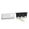 LECHUZA plantekasse CUBE Glossy Triple ALL-IN-ONE hvid h&oslash;jglans