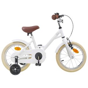 vidaXL B&oslash;rnecykel 12 tommer til 2-4 &aring;r gamle Hvid