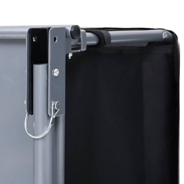 vidaXL cykelvogn 65 kg sort og grå