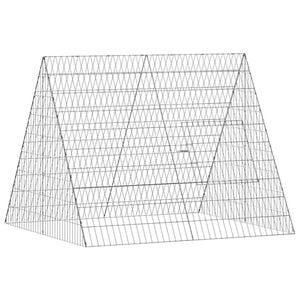 vidaXL Kanin Bur S&oslash;lv 110 x 100 x 85 cm Galvaniseret st&aring;l