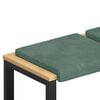 vidaXL B&aelig;nkpude 4 stk. Fl&oslash;jl Havgr&oslash;n Dybde 35 cm