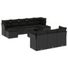 vidaXL sofas&aelig;t til haven 11 dele med hynder polyrattan sort