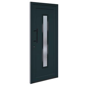 vidaXL hovedd&oslash;r 88x200 cm PVC antracitgr&aring;