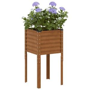 vidaXL haveplantekasse 45x45x88 cm vejrbestandigt st&aring;l