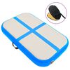 vidaXL oppustelig gymnastikm&aring;tte med pumpe 60x100x20 cm PVC bl&aring;