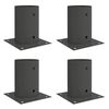 vidaXL Rund Jordankre 4 stk. Antracit 15 x 15 x 15 cm Metal