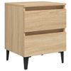 vidaXL sengeskab 40x35x50 cm konstrueret tr&aelig; sonoma-eg