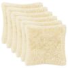 vidaXL Pudebetr&aelig;k 6 pcs HEERLEN Cremefarvet 50 x 50 cm PV Fleece