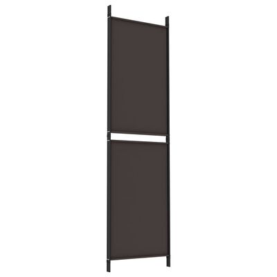 vidaXL 3-panels rumdeler 150x180 cm stof brun