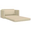 vidaXL Sovesofa 110cm Creme Stof
