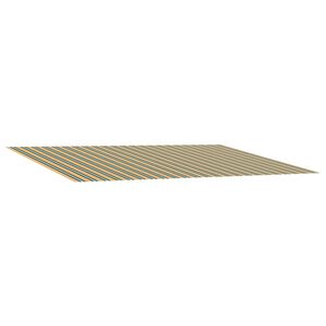 vidaXL Reservedug til markise Gr&oslash;n og Gul 450 &times; 300 cm Polyester