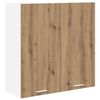 vidaXL H&aelig;ngeskab Artisan Egetr&aelig; 80 x 31 x 80 cm Konstrueret tr&aelig;