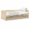 vidaXL daybed med skuffer uden madras 90x190 cm sonoma-eg