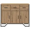 vidaXL Sideboard med skuffe Artisan Egetr&aelig; 97 x 32,5 x 74,5 cm