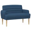vidaXL L&aelig;nestol med knap tufting Bl&aring; 116 x 67 x 80 cm Stof