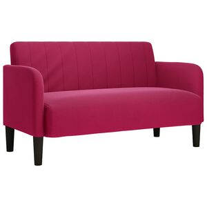 vidaXL elskovssofa 109 cm fl&oslash;jl vinr&oslash;d