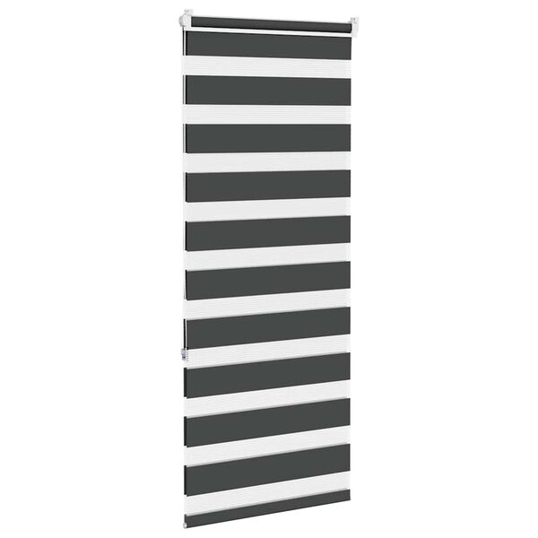 vidaXL zebragardin sort 55x150 cm stofbredde 50,9 cm polyester