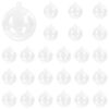 vidaXL Julekugles&aelig;t 25 stk. Transparent Dia. 8 cm Plastik
