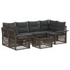 vidaXL Havesofa S&aelig;t 7 stk. Gr&aring; 55 x 55 x 37 cm polyrattan