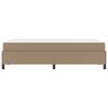 vidaXL Sengestel med madras Cappuccino 120 x 200 cm Stof