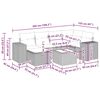 vidaXL sofasæt til haven 7 dele med hynder polyrattan beige