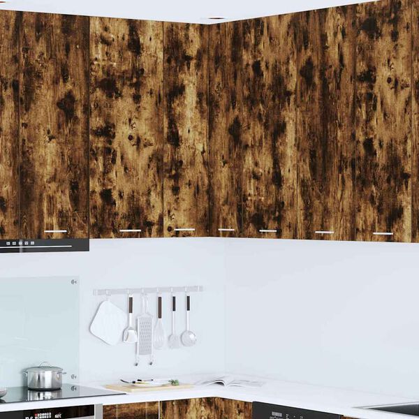 vidaXL H&aelig;ngeskab R&oslash;get Eg og Hvid 57 x 57 x 100 cm Konstrueret tr&aelig;