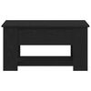 vidaXL Sofabord Sort eg 79 x 49 x 41 cm Konstrueret træ