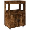 vidaXL barvogn 60x39,5x89 cm konstrueret tr&aelig; r&oslash;get egetr&aelig;sfarve