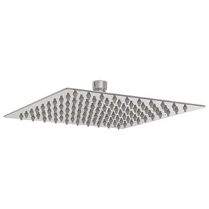 vidaXL regnbrusehoved 20x20 cm firkantet rustfrit stål 304