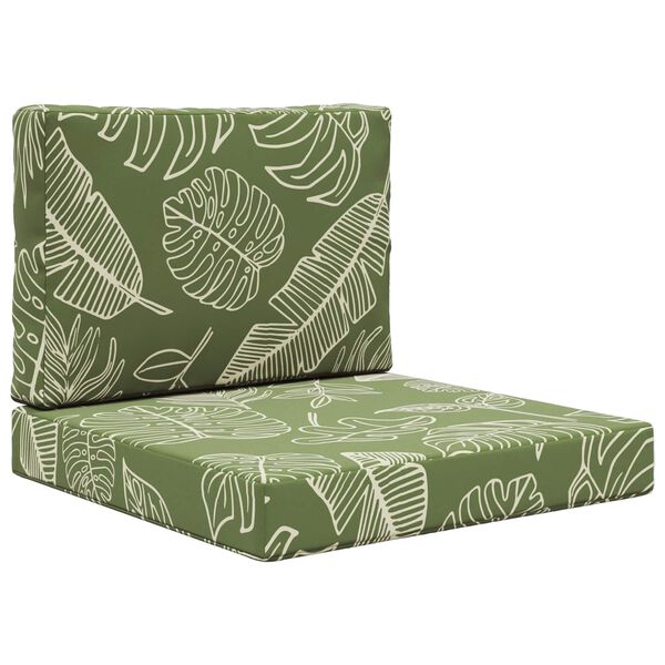 vidaXL Udend&oslash;rs Sofa Pude 2 pcs Bladdesign Polyester