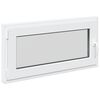 vidaXL K&aelig;ldervindue RISOR 100 x 50 cm PVC og glas Hvid