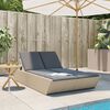 vidaXL solseng med hynder polyrattan beige
