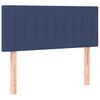 vidaXL sengegavl 90x5x78/88 cm stof blå