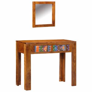 vidaXL Kl&aelig;deskab Brun 90 x 45 x 75 cm Massivt Akacietr&aelig;