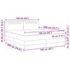 vidaXL Box spring seng med madras Gr&aring; 160 x 200 cm Kunstl&aelig;der