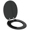 vidaXL Bl&oslash;dt lukket toiletbr&aelig;t Sort 44 x 38 cm MDF plade