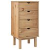 vidaXL kommode OTTA 45x39x90 cm massivt fyrretr&aelig;