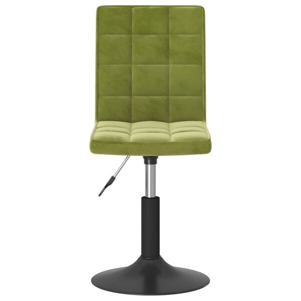 vidaXL drejelige spisebordsstole 2 stk. fl&oslash;jl lysegr&oslash;n