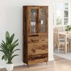vidaXL Highboard Gammelt tr&aelig; 69,5 x 34 x 90 cm Konstrueret tr&aelig;