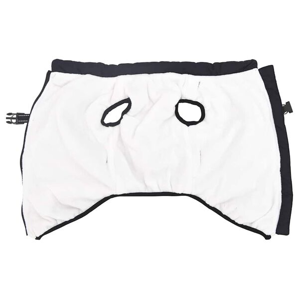 vidaXL Hundefrakke med sele Vandt&aelig;t Reflekterende marinebl&aring; L44