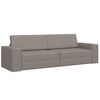 vidaXL Sovesofa Gr&aring;brun 245 x 78 x 77 cm Stof