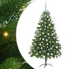 vidaXL Juletr&aelig; med 300 LED'er med stativ Gr&oslash;n 180 cm PE