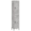 vidaXL skab 34,5x34x180 cm konstrueret tr&aelig; betongr&aring;