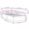 vidaXL seng med reol uden madras 100x200 cm massivt fyrretr&aelig;