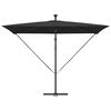 vidaXL Kantilever bananparasol Sort 294 x 200 x 254 cm