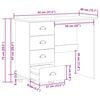 vidaXL Skrivebord ASKIM Brun 95 x 40 x 75 cm Massiv fyrretræ