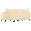 vidaXL 3-personers sofa 210 cm stof cremefarvet