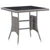 vidaXL havebord 80x80x74 cm polyrattan gr&aring;