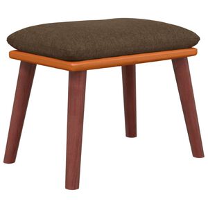 vidaXL fodskammel 45x29,5x35 cm stof og kunstl&aelig;der brun